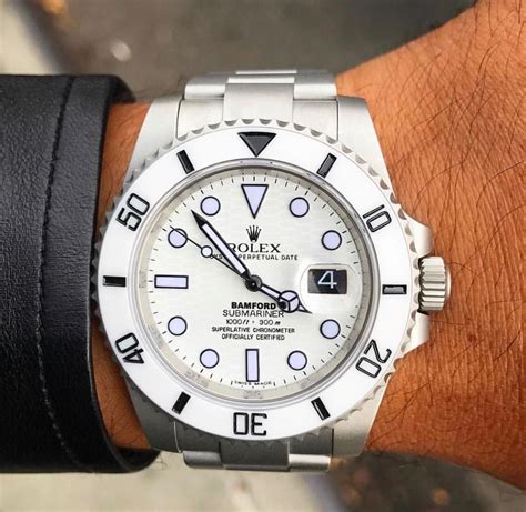 rolex bamford submariner white|rolex submariner official website.